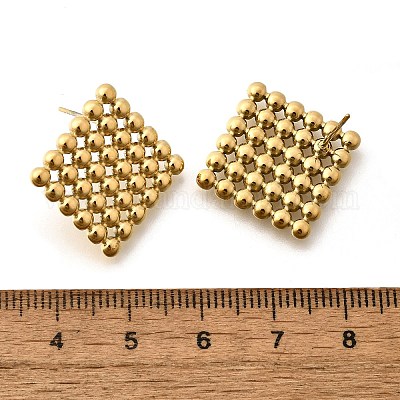 Серьги-гвоздики из нержавеющей стали 304 EJEW-Z026-01G-1