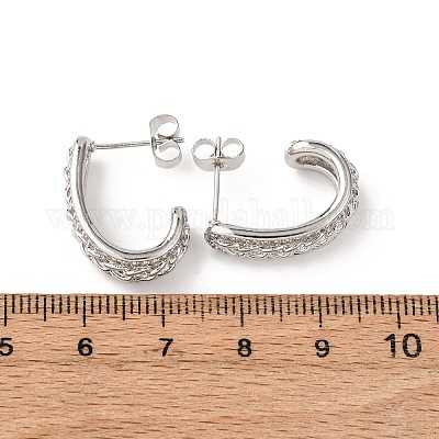 Серьги-гвоздики из циркония EJEW-B153-15P-1