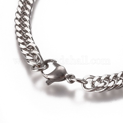 Мужские браслеты из кубинской цепочки BJEW-E369-15A-1