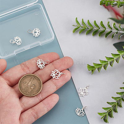 6 шт. 3 стиля 925 подвески из стерлингового серебра STER-PH0002-86-1