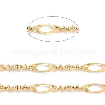 Латунные цепи с овальными и узловыми звеньями CHC-K013-12G-1