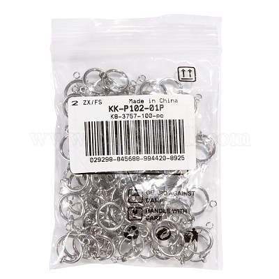 Латунные серьги-клипсы KK-P102-01P-1