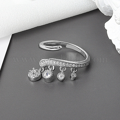 Латунные кольца из манжеты с прозрачным цирконием FS-WG905BE-01-1