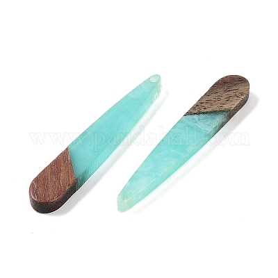 Подвески из смолы и дерева WOOD-F015-01H-1