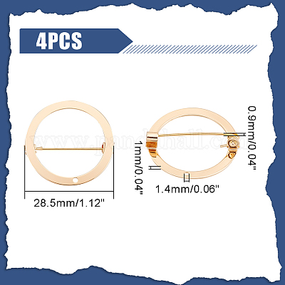 4 шт. латунная основа для броши KK-UN0001-40-1