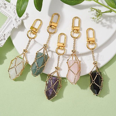 Латунный мешочек для макраме HJEW-JM01690-01-1