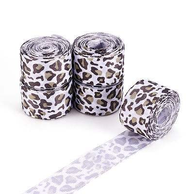 Ленты в рубчик с леопардовым принтом OCOR-TA0001-22B-1