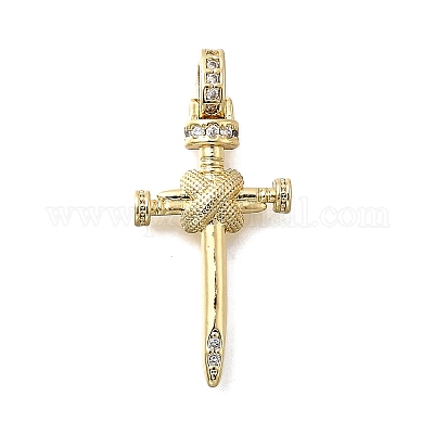 Латунные микро проложить кубического циркония подвески KK-P336-29G-1