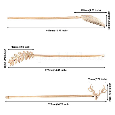 3 стиль подхвата для штор AJEW-CF0001-02LG-1
