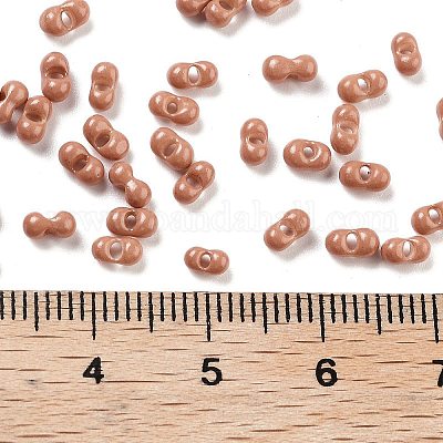 Выпечка краска стеклянные бусины SEED-A033-04B-1