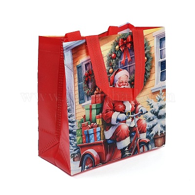 Прямоугольные рождественские сумки-тоуты из нетканого материала с принтом ABAG-P015-03A-1