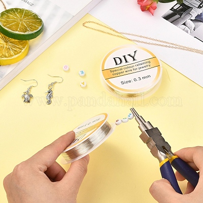 Круглая медная проволока для ювелирных изделий с плоскогубцами 6-в-1 CWIR-YW0001-01-1