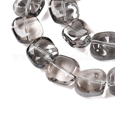 Стеклянные бусины с гальваническим покрытием  EGLA-N012-07Q-1