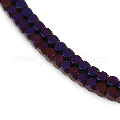 Гальванизировать немагнитных синтетический гематит бисер пряди G-I175-09E-1