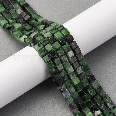 Натуральный рубин в цоизита бусин пряди G-F631-K31-1