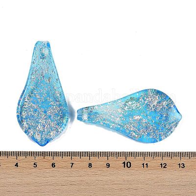 Lampwork большие кулоны&nbsp;FOIL-K003-01B-1