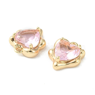 Латунные микро проложить кубического циркония подвески KK-L208-06G-02-1