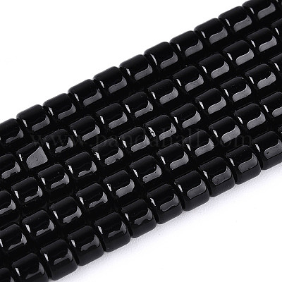 Непрозрачные сплошные цветные стеклянные бусины GLAA-N065-4x4mm-C10-1