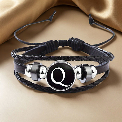 Регулируемые многослойные браслеты из искусственной кожи WGB28DF-17-1