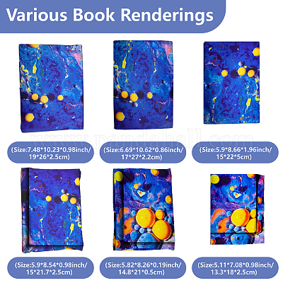 Couvertures de livres en polyester&nbsp;OFST-WH0009-001-1
