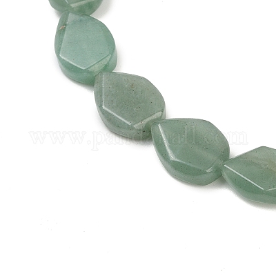 Естественный зеленый авантюрин бисер нитей G-U018-K01-01-1