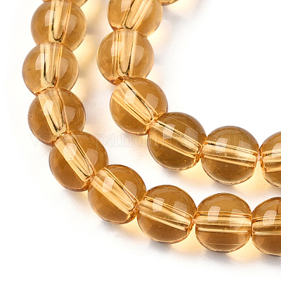 Прозрачные стеклянные бусины GLAA-T032-T6mm-08-1