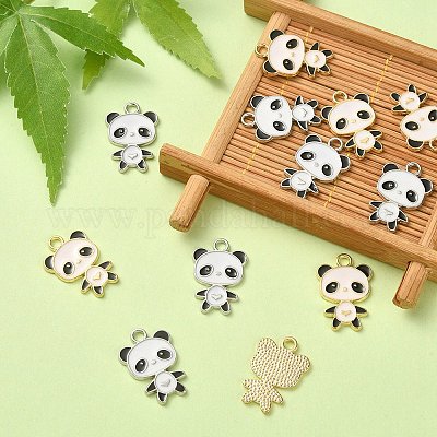 12шт 2 цвета сплава эмалевые подвески&nbsp;ENAM-YW0002-71-1