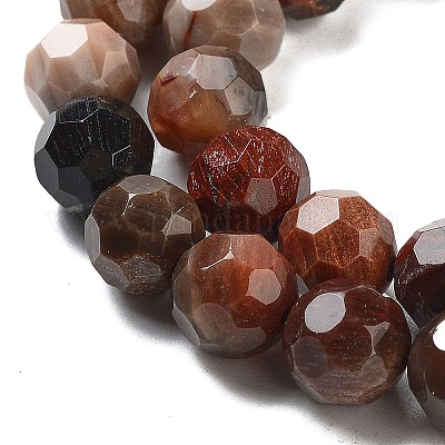 Природные окаменелое дерево бисер пряди&nbsp;G-C150-B01-02-1