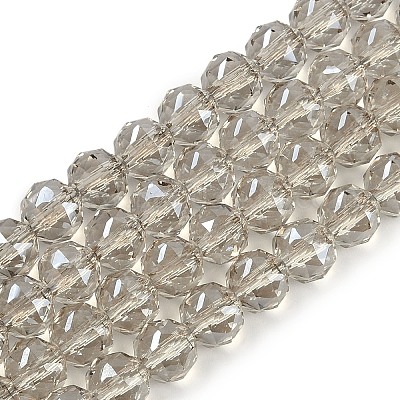 Прозрачные стеклянные бусины гальваническим пряди EGLA-N002-34C-C14-1