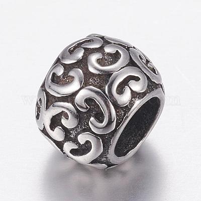 Европейские бусины из нержавеющей стали 304 STAS-P173-099AS-1