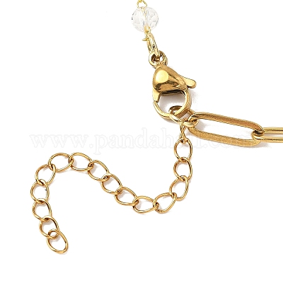 Изготовление браслета-цепочки из скрепок из нержавеющей стали 304 AJEW-JB01434-02-1