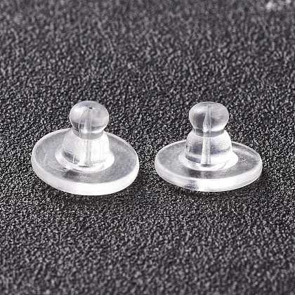 Lot De Poussoirs Stoppeurs Pour Boucles D'oreilles - Embouts Plastique (10, 20 Ou 50 Pièces) - Neuf