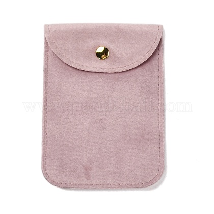 CRASPIRE 12 Sacchetti Portagioie In Velluto 7,5x7,5 Cm - 3 Colori Misti (Rosa, Verde, Giallo) Con Chiusura A Pressione - 4