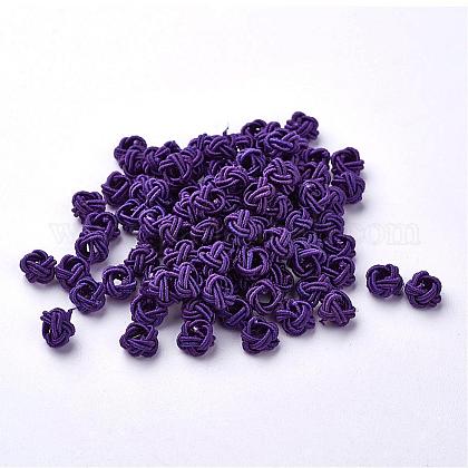 Polyester Weave Beads WOVE-N002-31-1