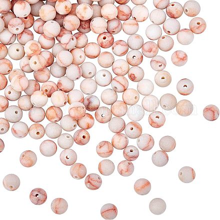 Бусы из натурального красного камня G-OC0001-50-1