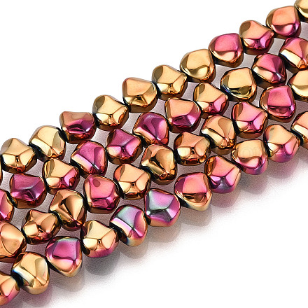 Стеклянные бусины с гальваническим покрытием EGLA-N017-05A-B03-1