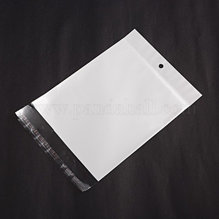 長方形セロファンバッグ  ホワイト  26x15.8cm  一方的な厚さ：0.05mm  インナー対策：20.5x15.8のCM  穴：6mm OPC-F001-07D-1