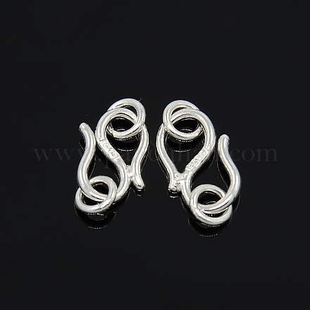 925 Sterling Silver S Shape Clasps STER-L014B-10-1