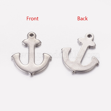 201 Stainless Steel Anchor Pendants X-STAS-Q088-1