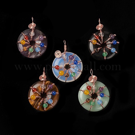 Natural & Synthetic Gemstone Pendants G-A031-01RG-1