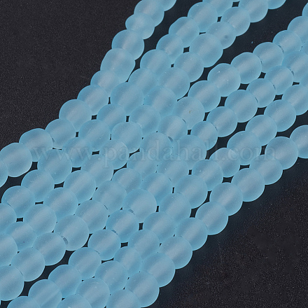 Chapelets de perles en verre transparent GLAA-S031-4mm-21-1