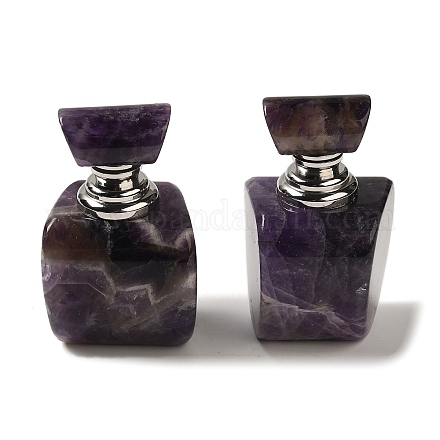 Флаконы для духов с капельницей из натурального аметиста DJEW-H010-02P-01-1