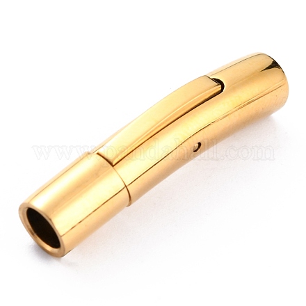 イオンプレーティング（ip）316外科用ステンレス鋼バヨネットクラスプ  コラム  ゴールドカラー  28~30x6x6.5mm  内径：4mm STAS-G241-10G-1