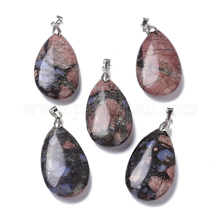 Природные подвески лабрадорита G-D084-01P-B07-1
