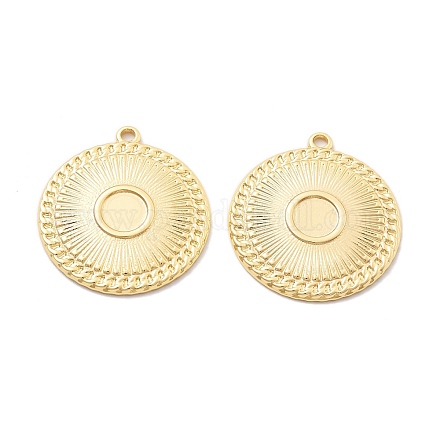 Латуни кабошон сеттинги подвески KK-B134-24G-1