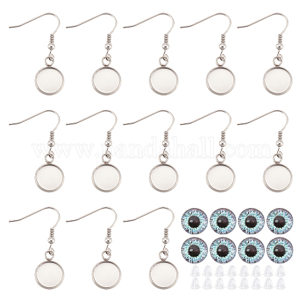 Набор для самостоятельного изготовления сережек-подвесок в виде драконьего глаза DIY-DC0001-69-1