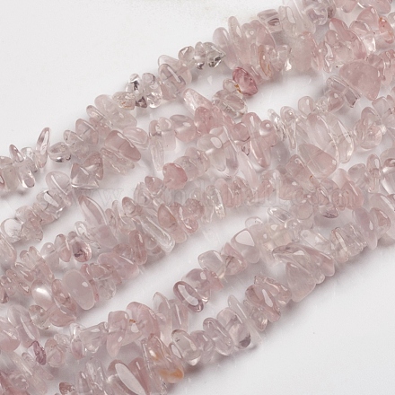 Chapelets de perles en quartz rose naturel G-D0002-C44-1