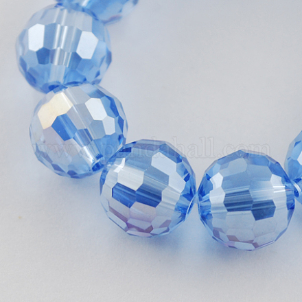 Chapelets de perles en verre électroplaqué EGLA-R040-10mm-02-1