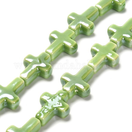 Фарфоровые бусины ручной работы PORC-F010-05-1