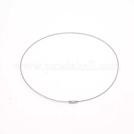 Cordon de fabrication de collier en fil d'acier FIND-WH0082-61-1